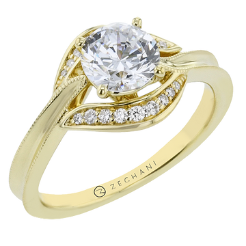 Ladies 14k Gold Engagement Ring ZR2328