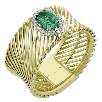 Ladies Two-Tone Fashion Ring ZR2398