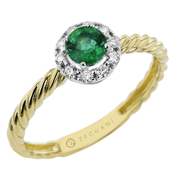 Ladies Two-Tone Fashion Ring ZR2401