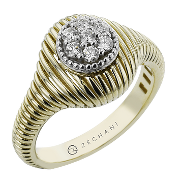 Ladies Two-Tone Fashion Ring ZR2433
