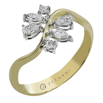 Ladies Two-Tone Fashion Ring ZR2476