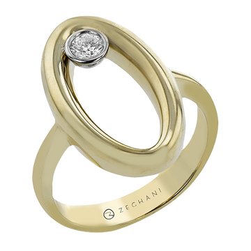 Ladies Two-Tone Fashion Ring ZR2478
