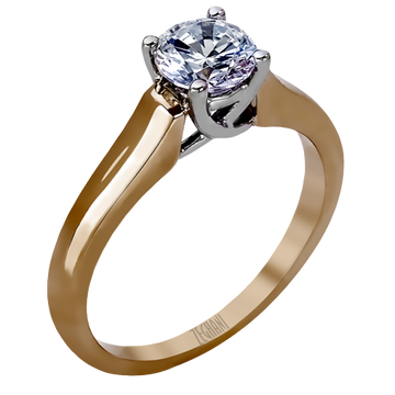 Ladies Two-Tone Engagement Ring ZR412
