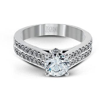 Ladies 14k Gold Engagement Ring ZR418