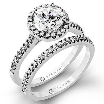 Ladies 14k Gold Engagement Ring ZR498