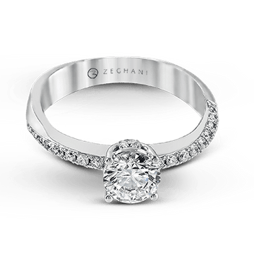 Ladies 14k Gold Engagement Ring ZR548