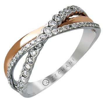 Ladies Two-Tone Engagement Ring ZR559