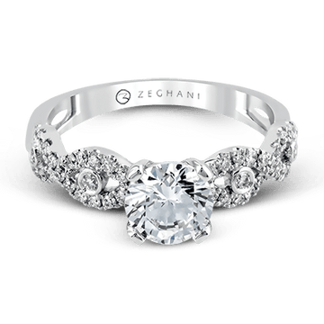 Ladies 14k Gold Engagement Ring ZR737