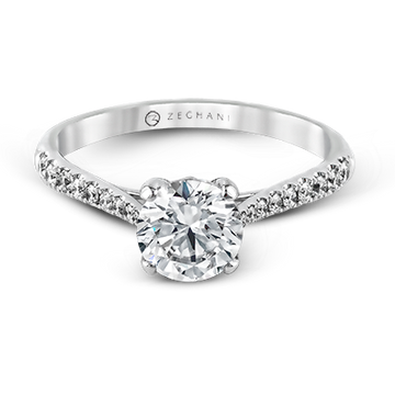 Ladies 14k Gold Engagement Ring ZR752