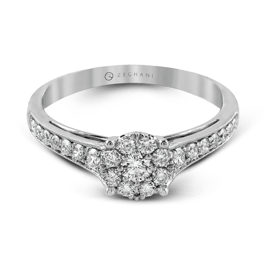 Ladies 14k Gold Engagement Ring ZR827