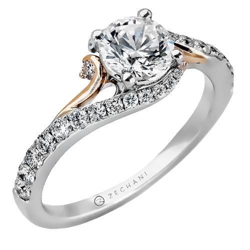 Ladies Two-Tone Engagement Ring ZR874