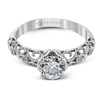 Ladies 14k Gold Engagement Ring ZR915