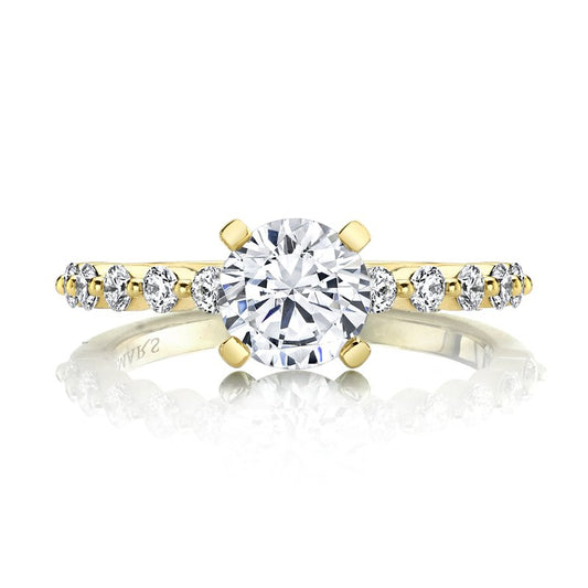 Ladies Round Engagement Ring 27558