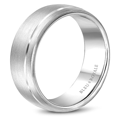 Bleu Royale Contemporary Wedding Band RYL-003