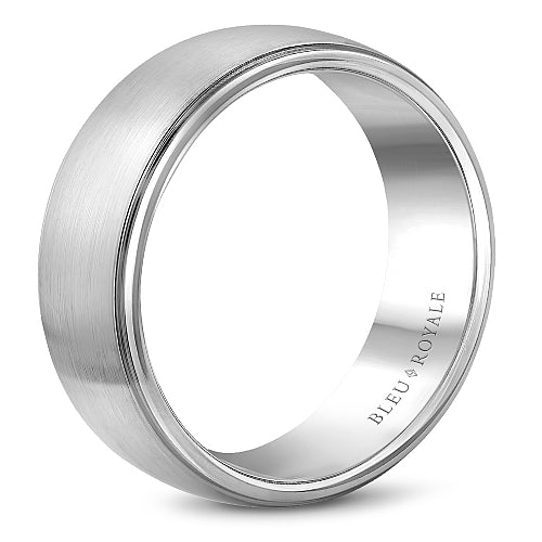 Bleu Royale Contemporary Wedding Band RYL-005