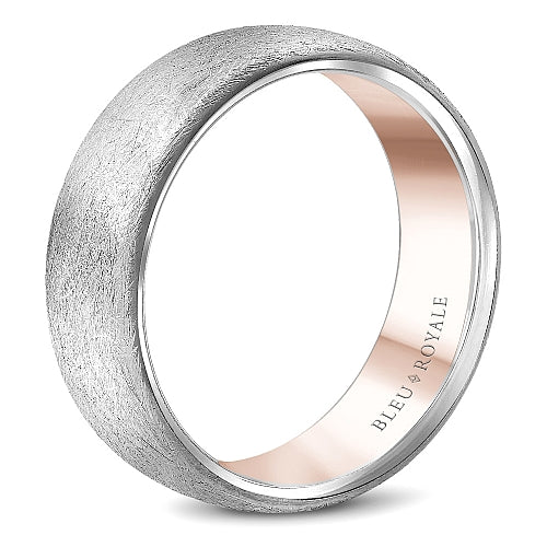 Bleu Royale Contemporary Wedding Band RYL-009