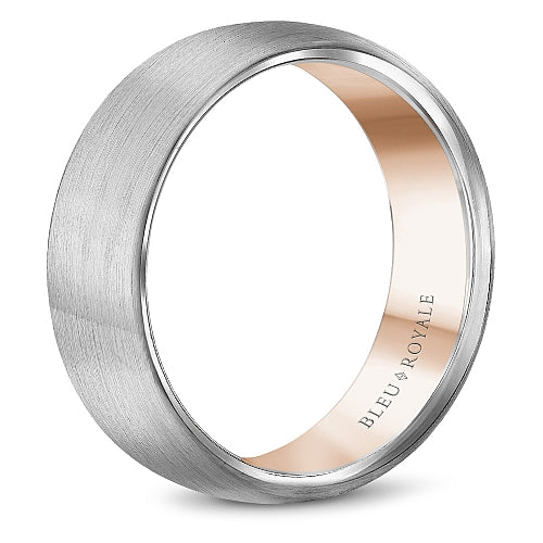 Bleu Royale Contemporary Wedding Band RYL-017