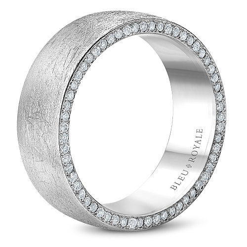 Bleu Royale Contemporary Wedding Band RYL-020