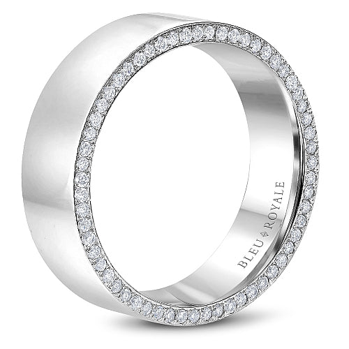 Bleu Royale Contemporary Wedding Band RYL-022
