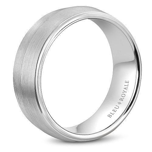 Bleu Royale Contemporary Wedding Band RYL-026