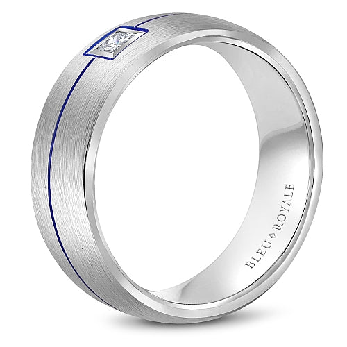 Bleu Royale Contemporary Wedding Band RYL-027