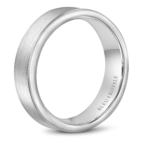 Bleu Royale Contemporary Wedding Band RYL-037