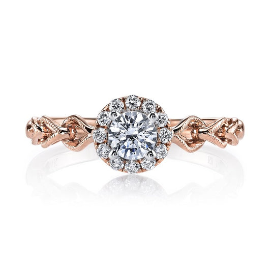 Ladies Round Engagement Ring 25823