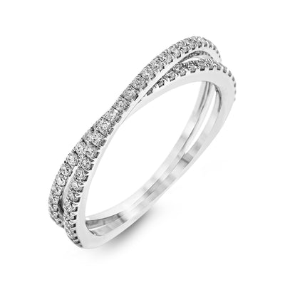 Modern Ladies Wedding Band MR1577-A-B