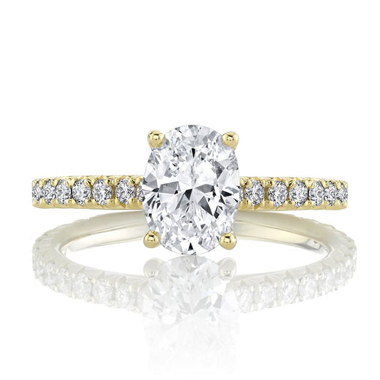 Ladies Oval Engagement Ring 27554OV