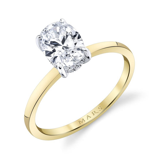 Ladies Oval Engagement Ring 27553OV