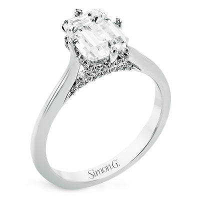 Hidden Halo Ladies Engagement Ring LR4778-EM