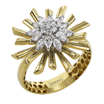 Floral Ladies Fashion Ring LR3270