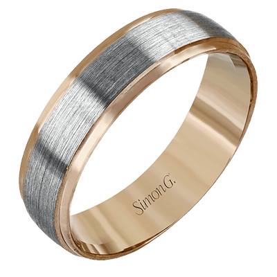 Contemporary Mens Wedding Band LG116