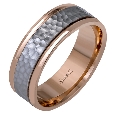 Contemporary Mens Wedding Band LG140