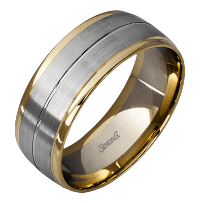 Contemporary Mens Wedding Band LG103