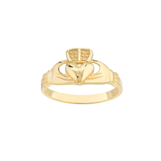 High-Polished Claddagh Ring for Women