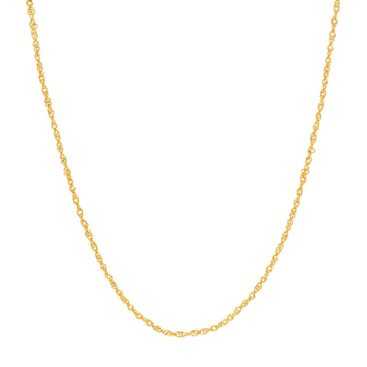 0.8mm Sparkle Singapore Chain with Spring Ring