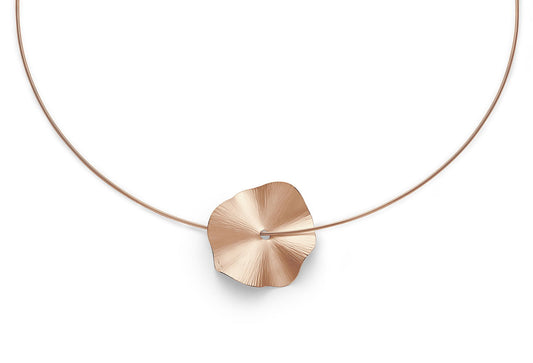 Flower Disc Ladies Necklace N112329