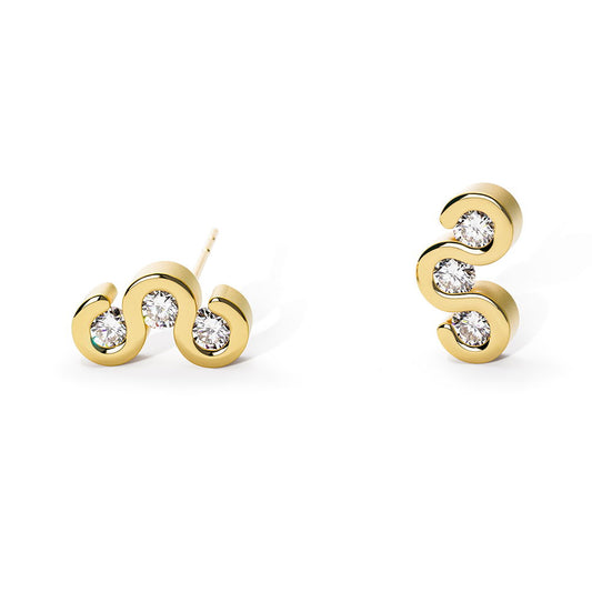 Diamond Wave Ladies Earring N384963