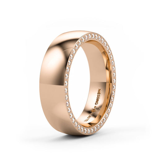 Satellite Orbit Ladies Wedding Band M351932