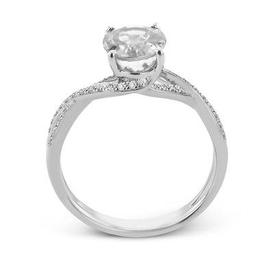 Modern Ladies Twist Engagement Ring MR1394-OV