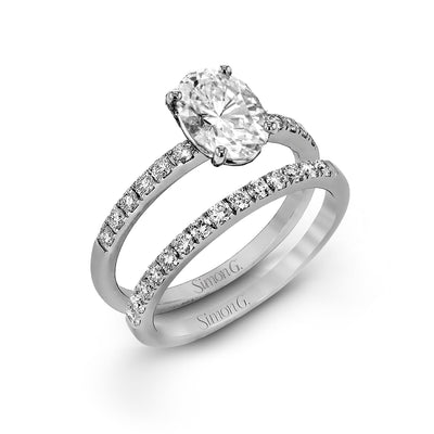 Classic Ladies Engagement Ring MR1686-OV