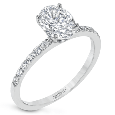 Classic Ladies Engagement Ring MR1686-OV