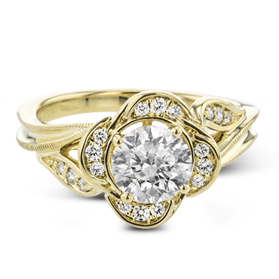 Floral Ladies Engagement Ring LR2821