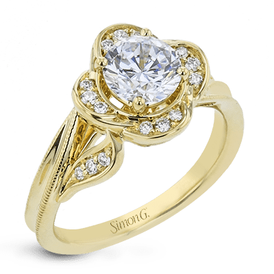 Floral Ladies Engagement Ring LR2821