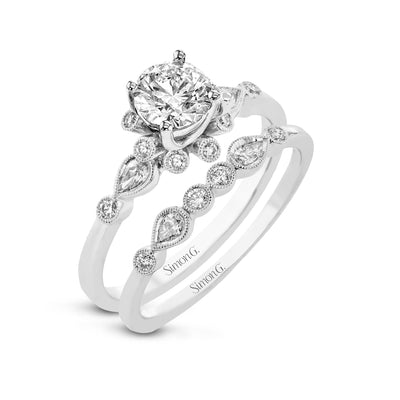 Floral Ladies Engagement Ring LR2380