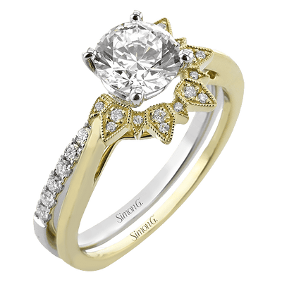 Floral Ladies Engagement Ring LR3235