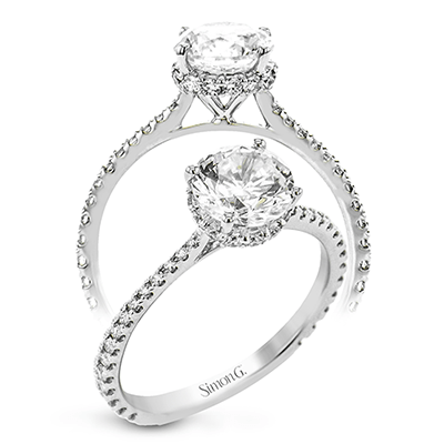 Hidden Halo Ladies Engagement Ring LR2833