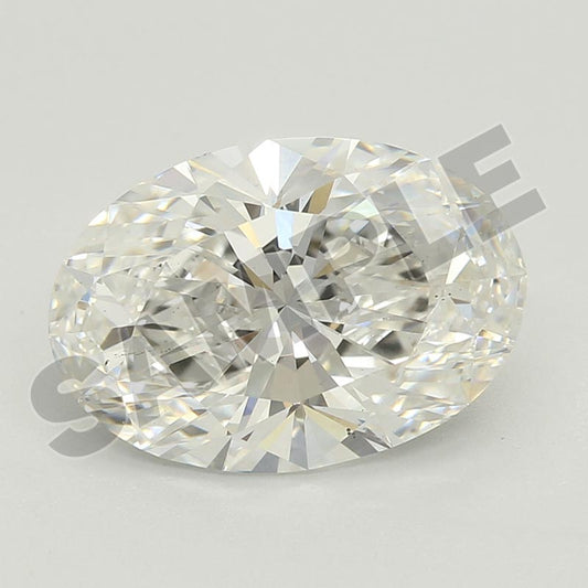 0.32 Carat Oval IGI Labgrown Diamond, With Certificate ID LG700551064