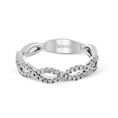 Modern Ladies Twist Wedding Band MR1596-B